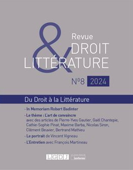 Droit et littérature n° 8 2024